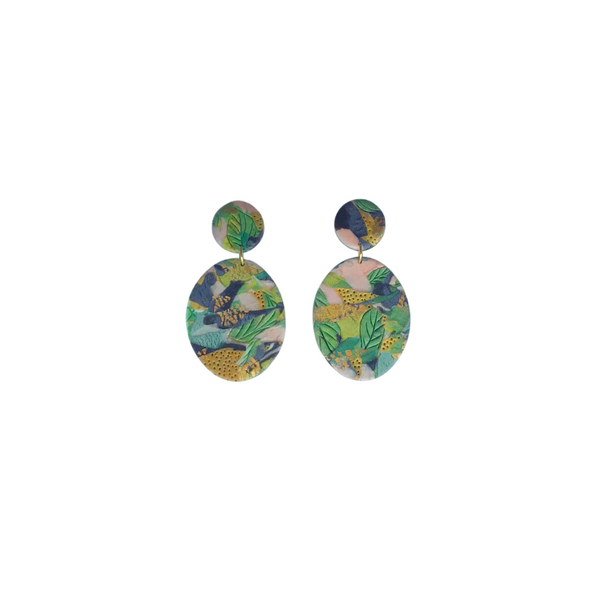 Oval drop earrings VALE