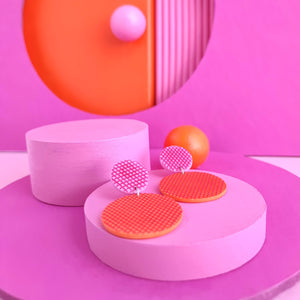 AGORA EARRINGS - Pink & Orange